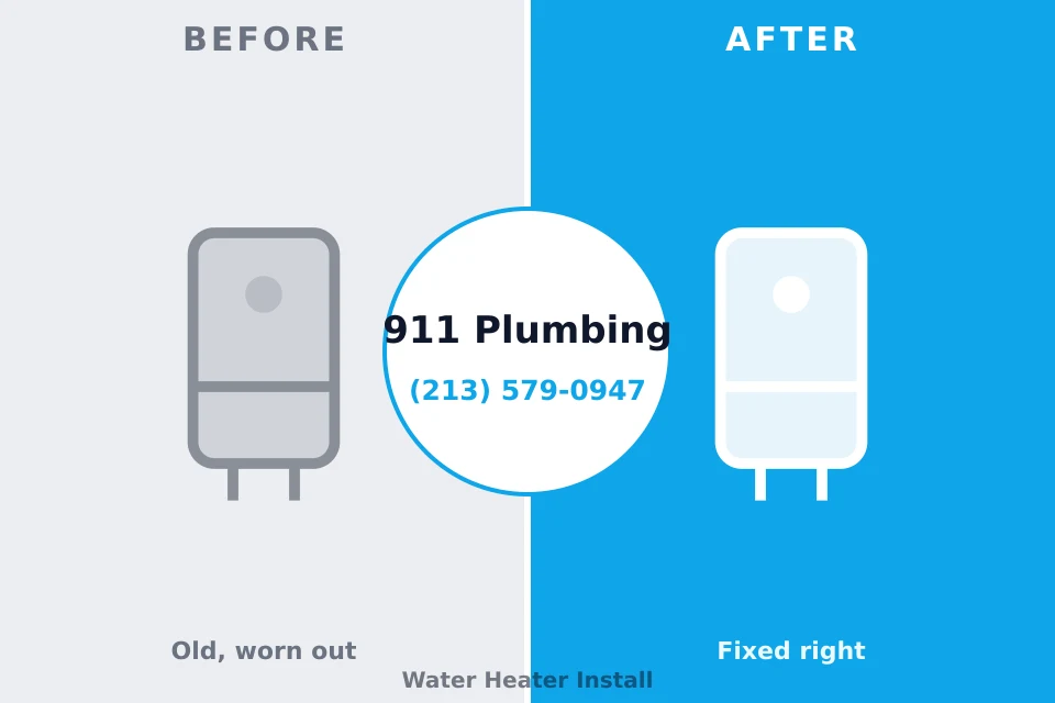Before and after: plumbing repair Gold Key Lake, PA